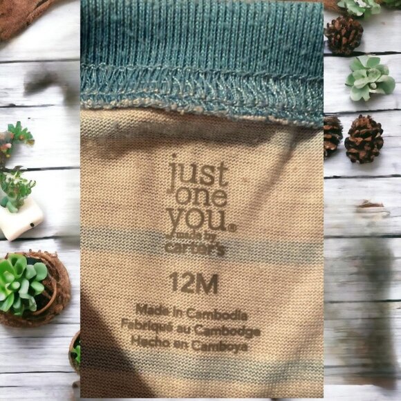 2pc Carter’s Just One You Appliqué Pajama Short Set - Picture 4 of 6